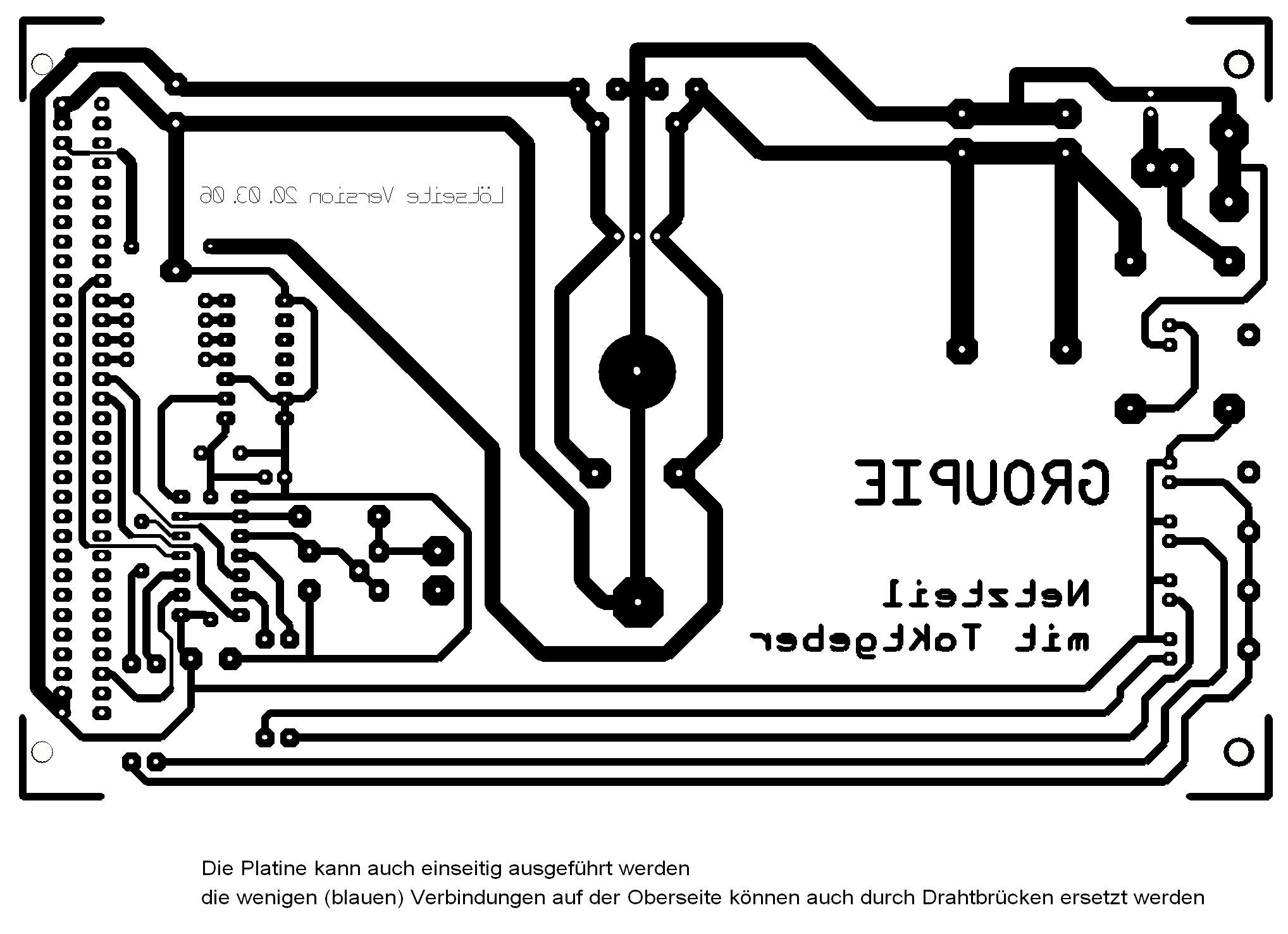 Kupfer unten Netzteilkarte