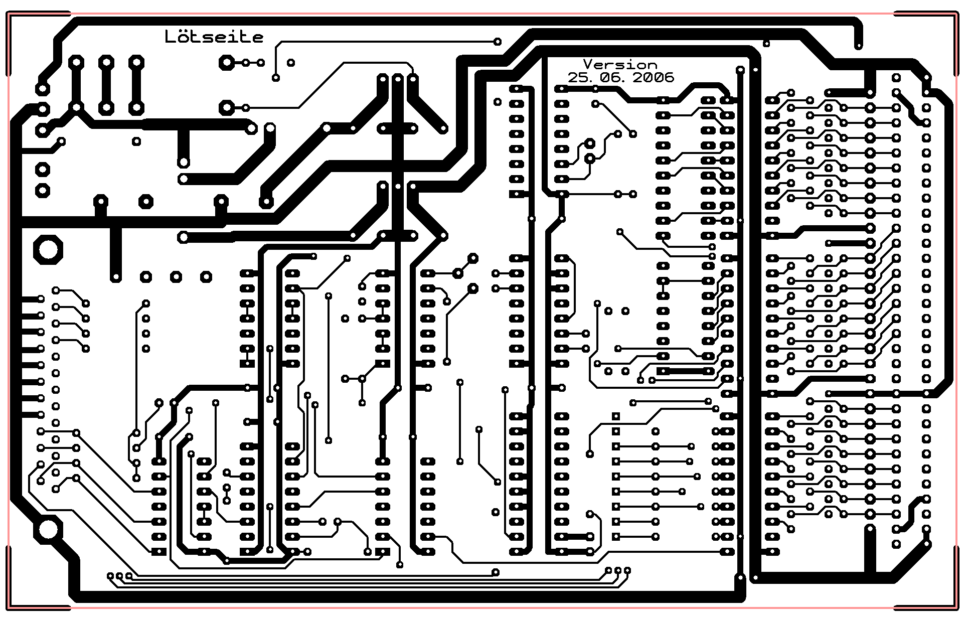 Kupfer unten zum Interface zum Printerport