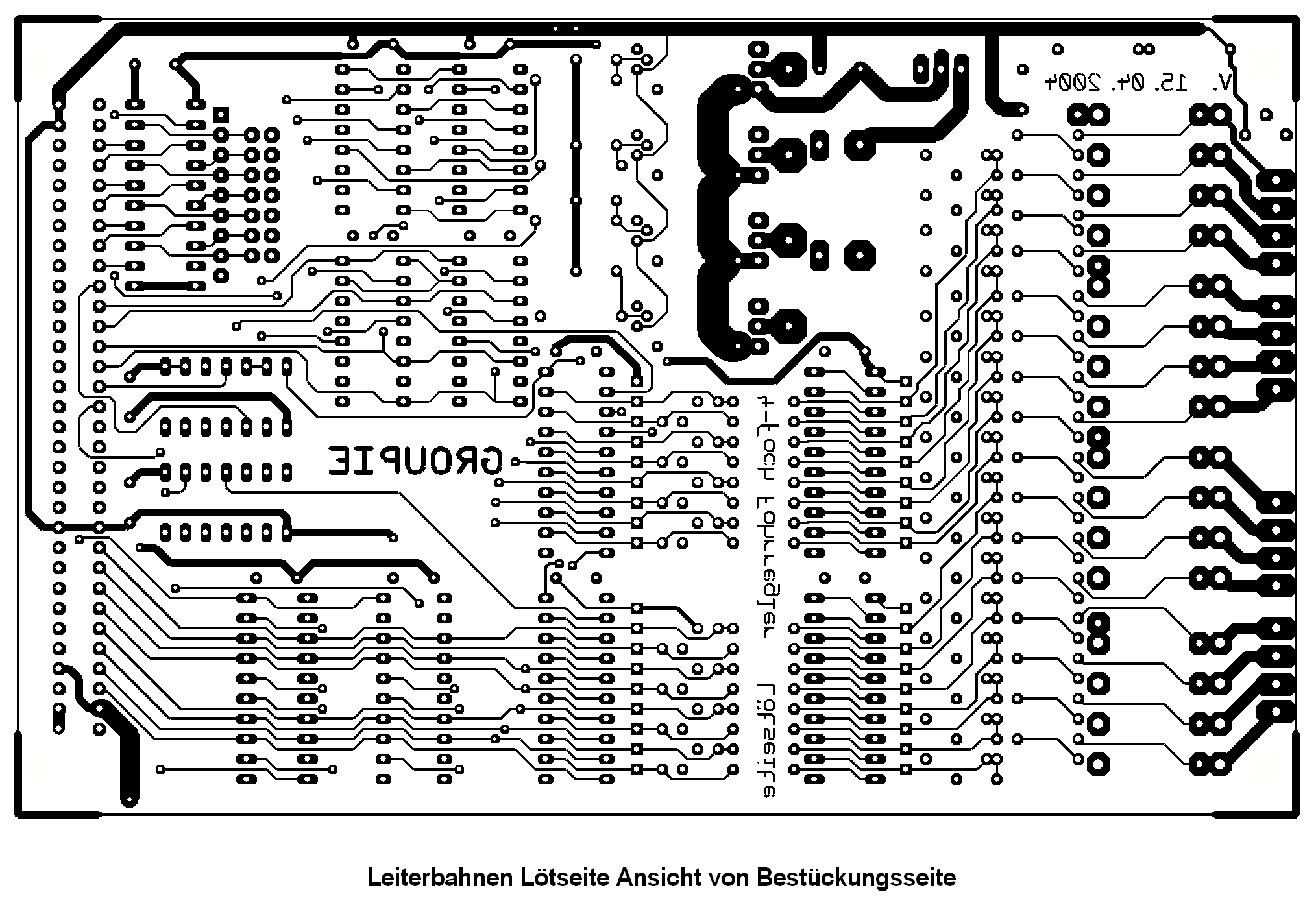 Kupfer unten der 4-fach-Fahrreglerkarte
