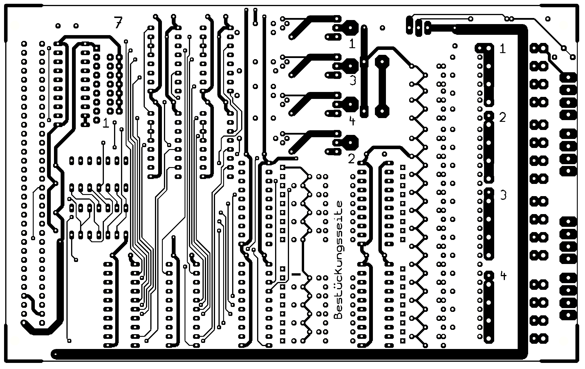 Kupfer oben der 4-fach-Fahrreglerkarte