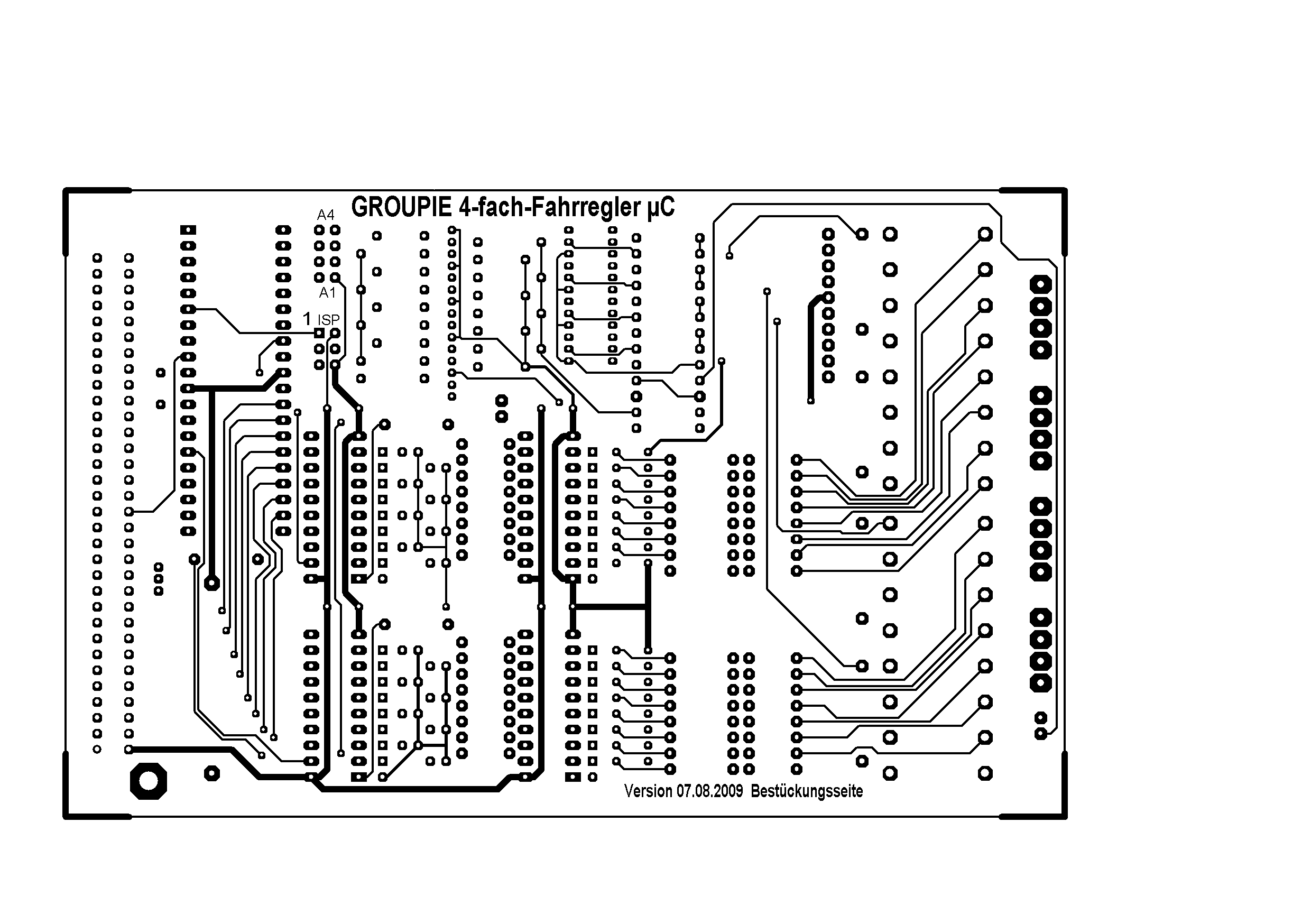 Kupfer oben zum 4-fach Fahrregler