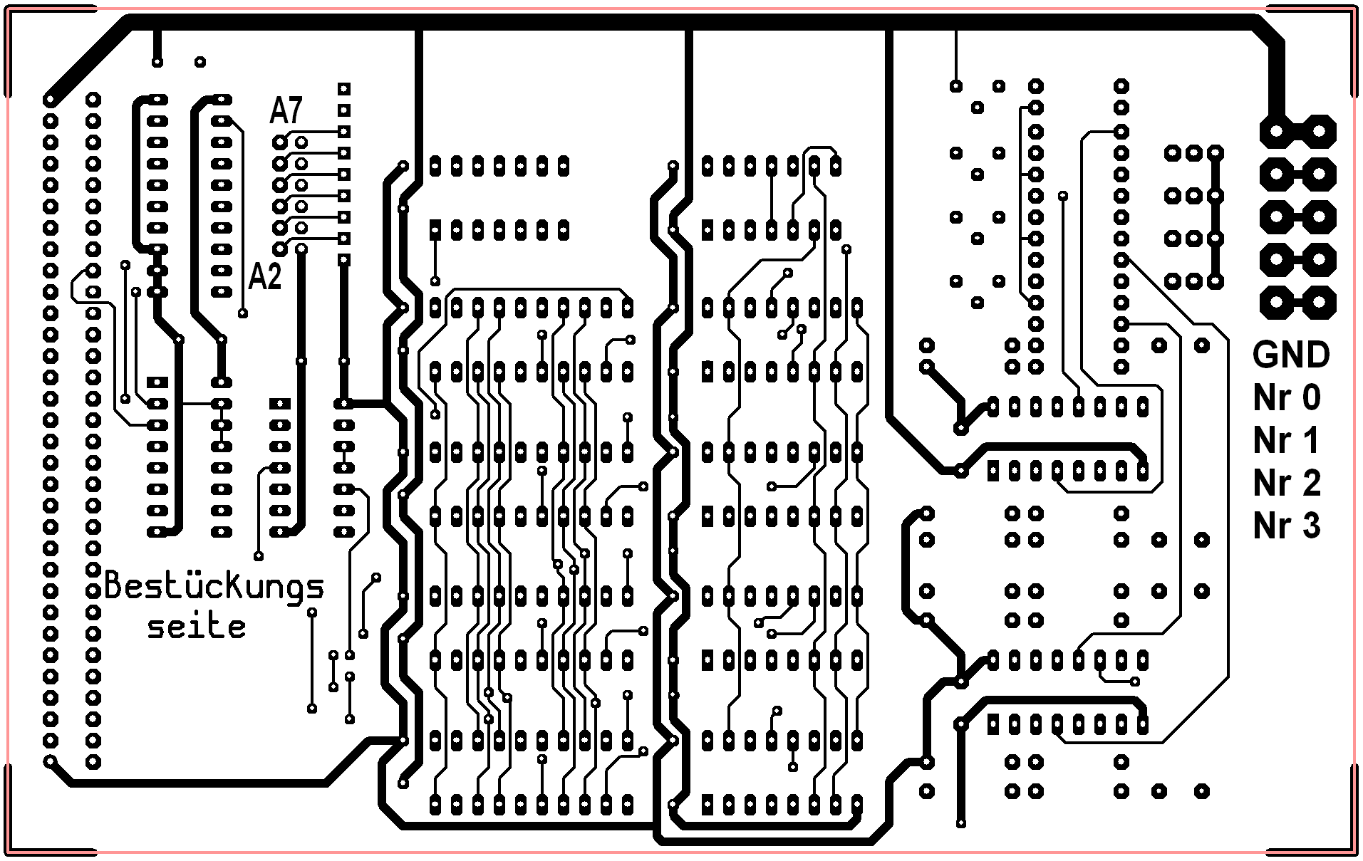 Kupfer oben seriellen Sender f&uuml;r Signale und Weichen